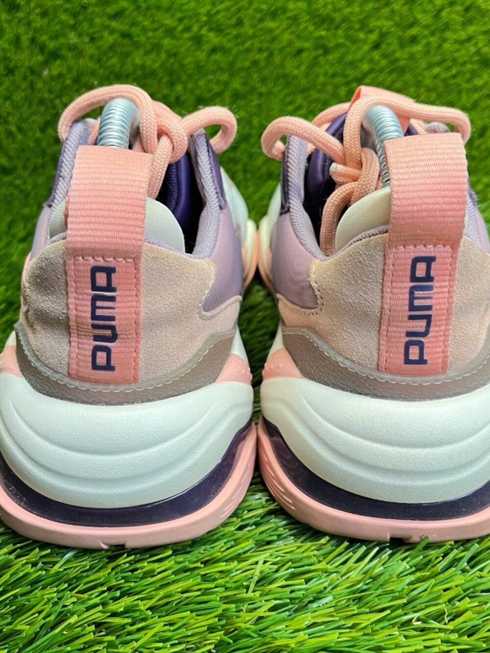 Puma Thunder Fashion 1 Womens Size 9 Peach Gray Athletic Running Shoes Sneakers - Picture 6 of 10